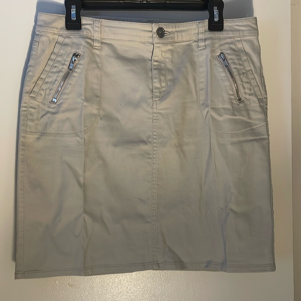 CARGO Skirt, Zipper Adornments, Sz. 10